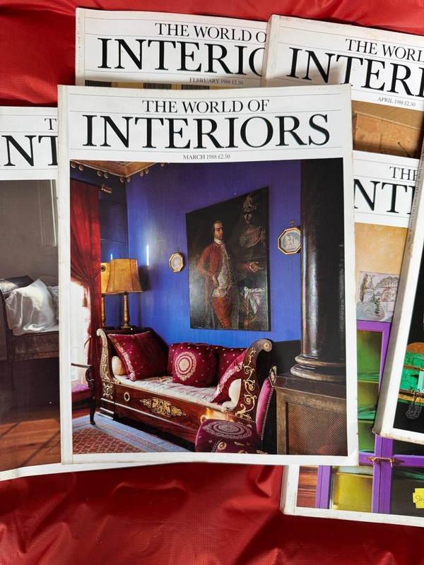 7 Issues of The World of Interiors Magazine from 1988 gallery