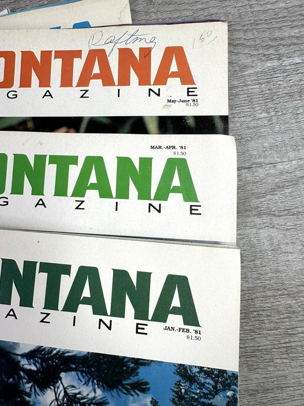 Vtg 1981 Lot Of 6 Montana Magazines Bimonthly & Monthly issues gallery