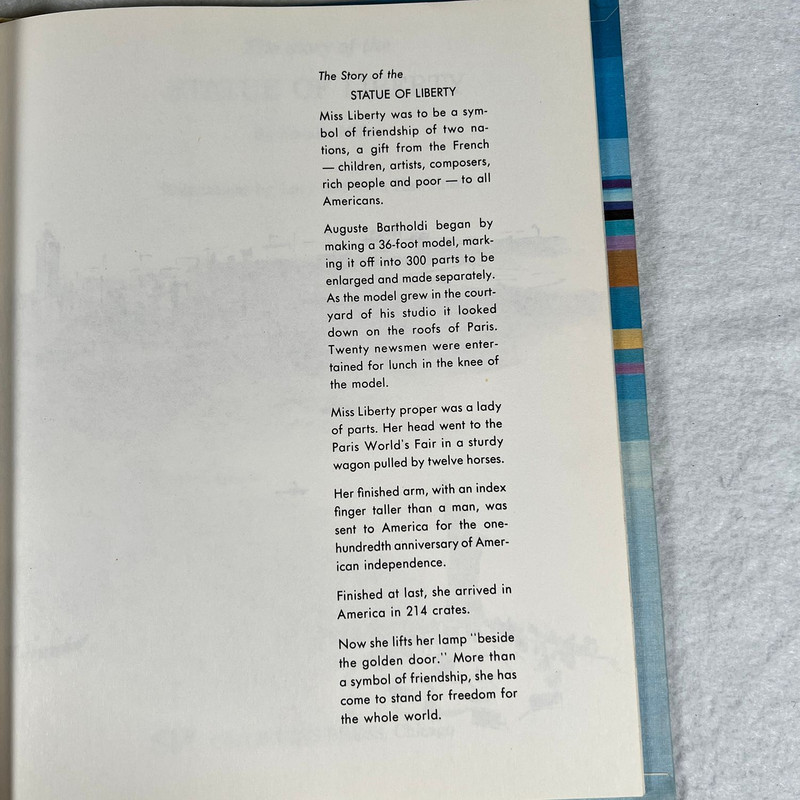 Childrens Press The Story of the Statue of Liberty Natalie Miller 1965 Hardco... gallery