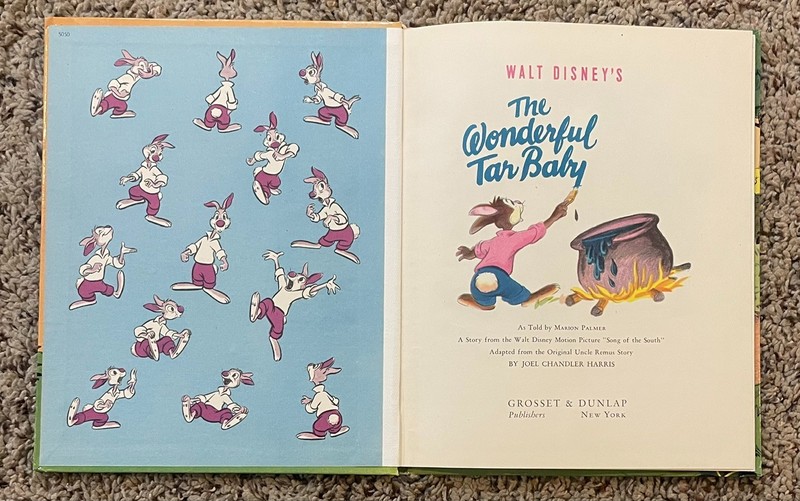 WALT DISNEY'S THE WONDERFUL TAR BABY - UNCLE REMUS - 1946 EXCELLENT CONDITION !! gallery