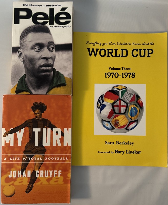 Pele-Autobiography/Johan Cruyff-My Turn-Total Football/World Cup 1970-Book Lot/3