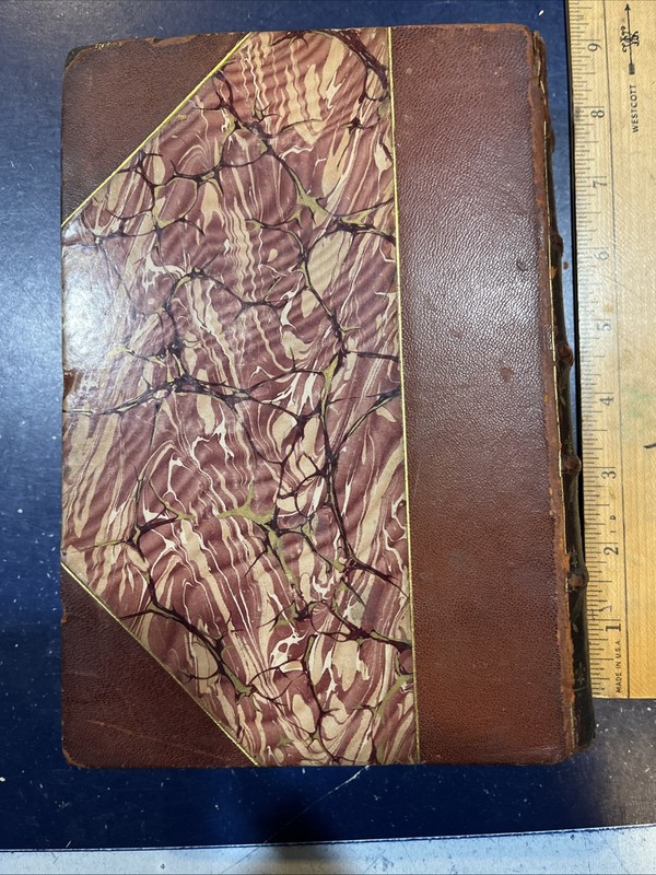 Theophile Gautier: Paris Besieged 1902 HC 39/1000 Ltd Ed - Leather & Marbled gallery