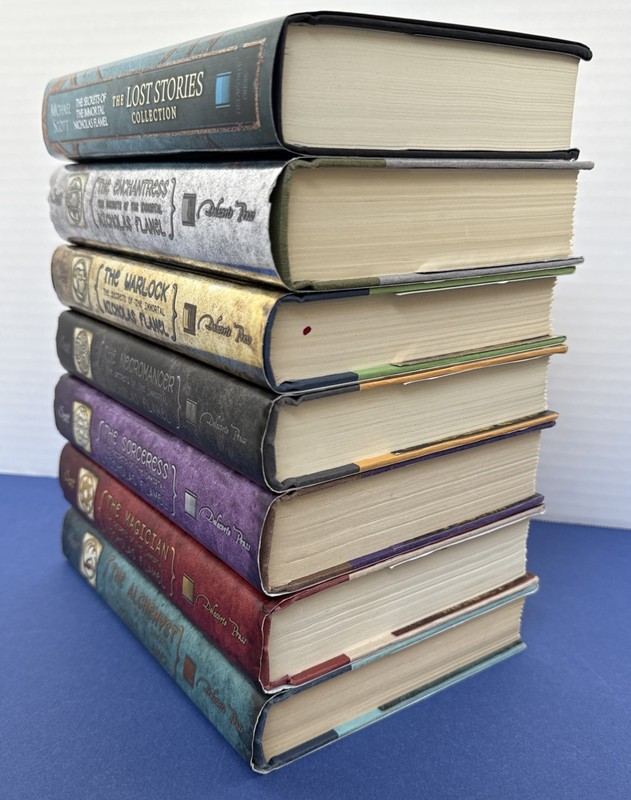 Lot of 7 ~ HC Books ~ Michael Scott ~ The Secrets of the Immortal + Lost Stories gallery