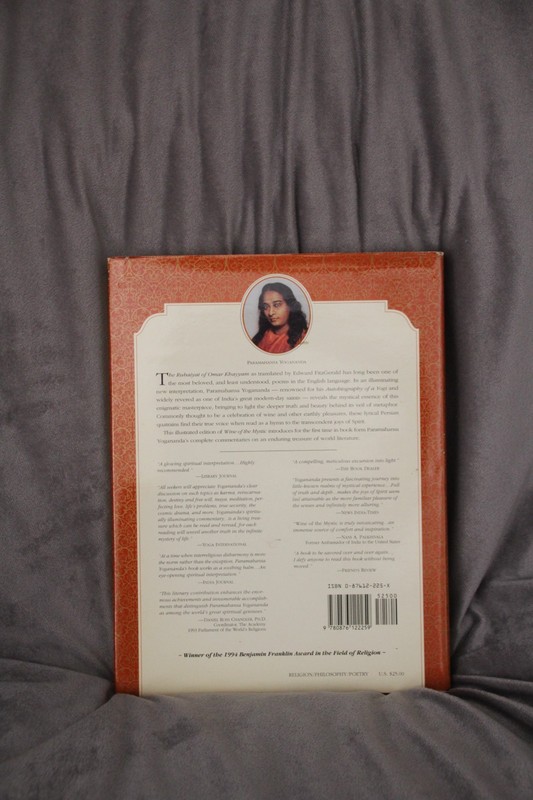 Wine of the Mystic: The Rubaiyat of Omar Khayyam by Paramahansa Yogananda HC DJ gallery