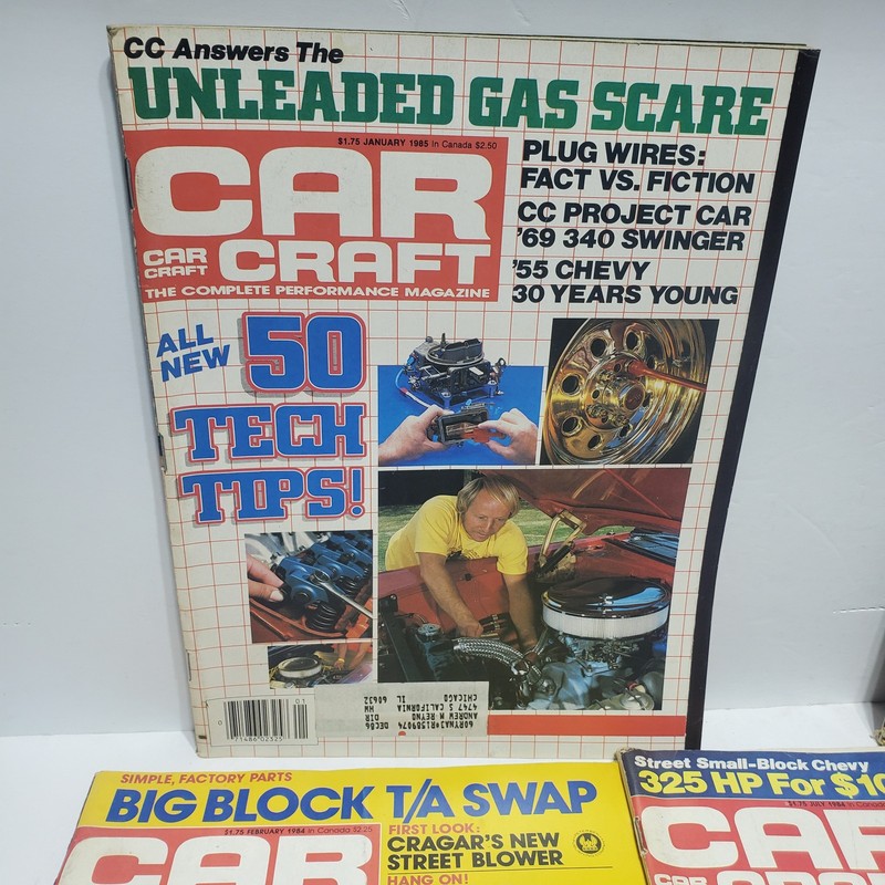 Lot of 5 Car Craft Magazines 1984-1986 Classic Car Hot Rod Performance gallery