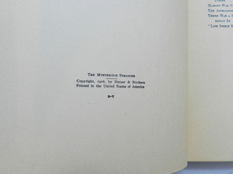 1924, The Mysterious Stranger by Mark Twain, HB Harper & Bros, NC WYETH ILLUS VG gallery