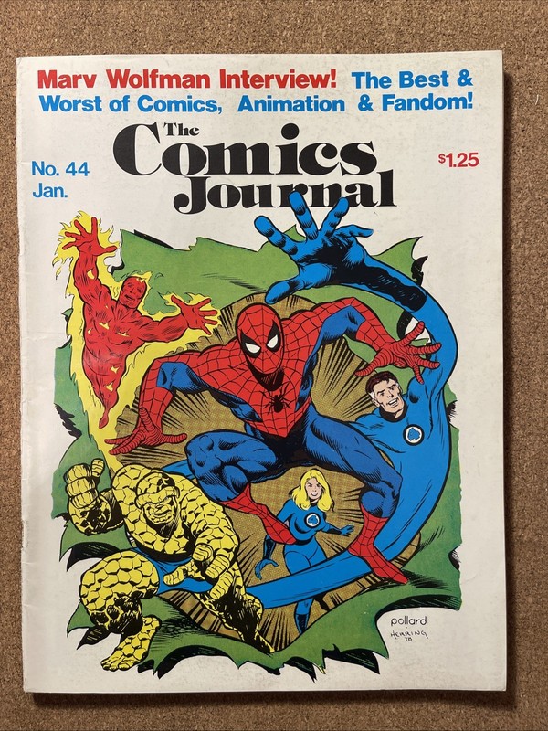 The Comics Journal #44 VGC 1978 Marv Wolfman Interview, Marvel Cover