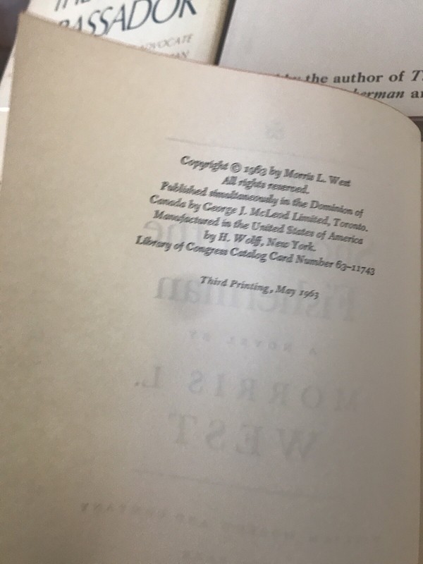 Morris West Novels Ambassador Red Wolf Tower of Babel Fisherman/6 gallery