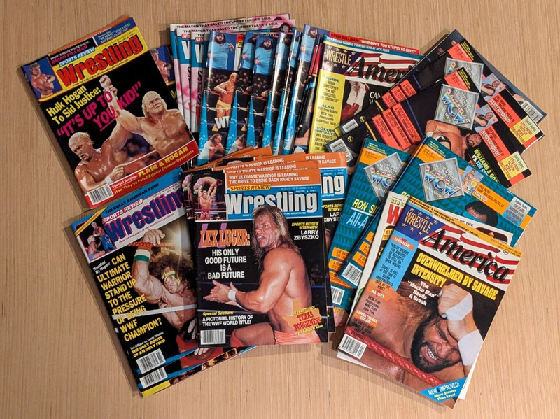 Wrestling Pick and Choose Magazine Lot WCW Wrestle America Sports Review Inside