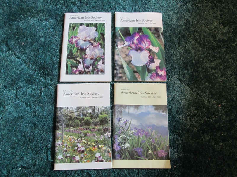 Bulletin of the American Iris Society – January April July October Issues 1991