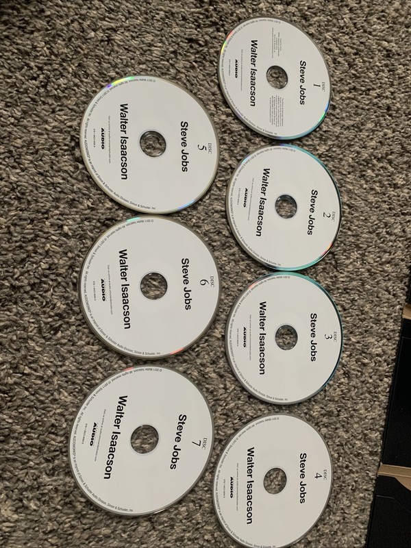 Steve Jobs By Walter Isaacon 7 Cd’s Read By Dylan Baker 2011 Tested & Working gallery