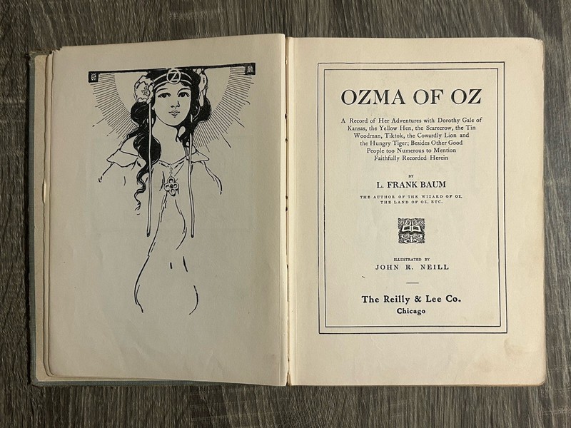 Ozma of Oz by L. Frank Baum - Reilly & Lee 1907 Antique Hardcover 270 Pages gallery