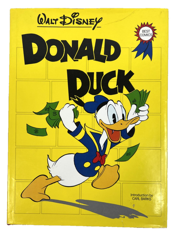 Vintage WALT DISNEY DONALD DUCK 1978 Hardback 10 Illustrated Stories 195 Pages