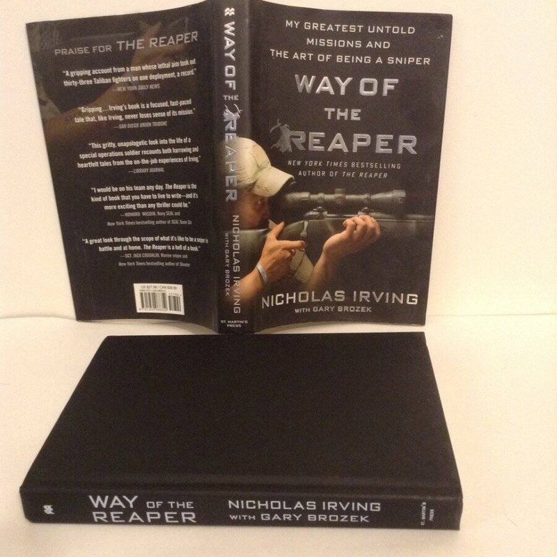Way of the Reaper Nicholas Irving Iran and Afghanistan sniper HC DJ 1st Ed