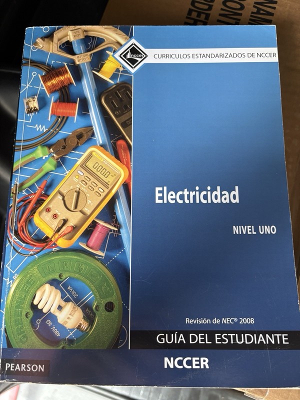 NCCER Electricidad Nivel 1 Student Edition Spanish Paperback NEC 2008