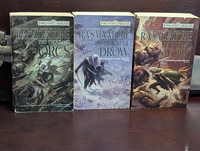 ​Hunter’s Blade Trilogy R.A. Salvatore First Edition First Printing Mass Market