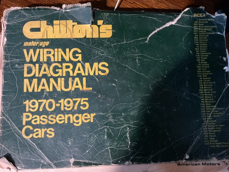 Chrysler Imperial 1970-1975 Chilton’s Motor/Age Wiring Diagrams Passenger Cars