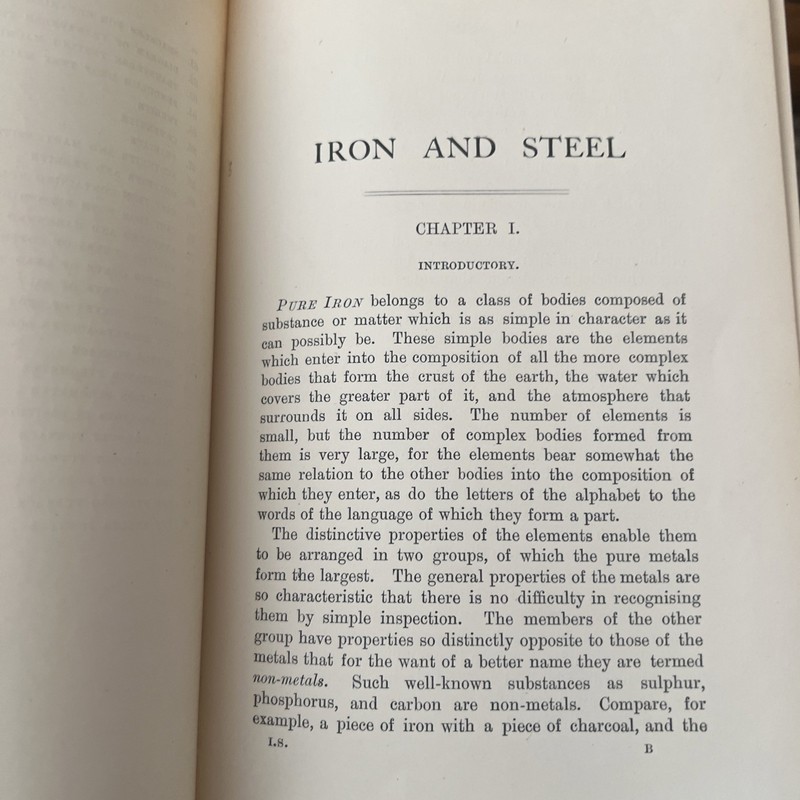 Iron and Steel by JH Stansbie HArd Cover 1908 375 pages Westminister Series 1st gallery
