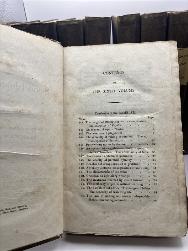The Works Of Samuel Johnson Complete Set Of 12 Twelve Volumes (1816) Hardback gallery