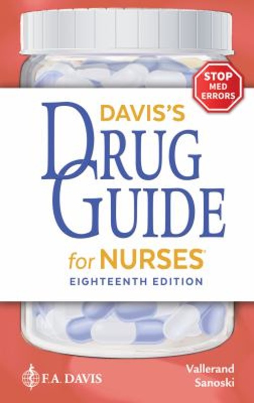 Davis’s Drug Guide for Nurses April Hazard, Sanoski, Cynthia A. V