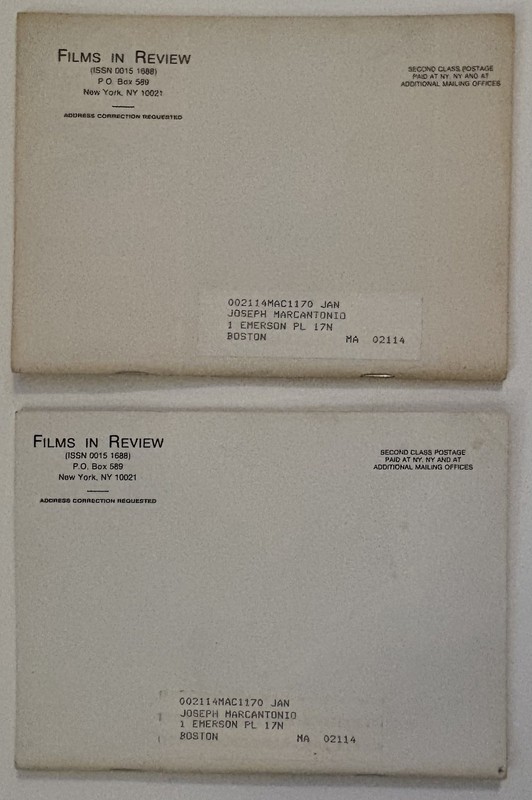 FILMS IN REVIEW Magazine (Lot of 15 issues) from 1962-1990 Movie/Film/Hollywood gallery