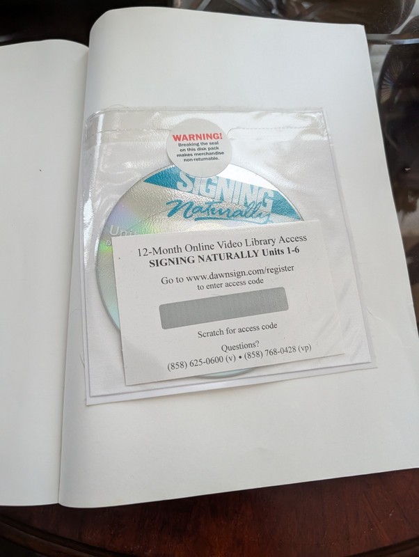 Signing Naturally Student Workbook Units 1-6 with DVDs - Like New gallery