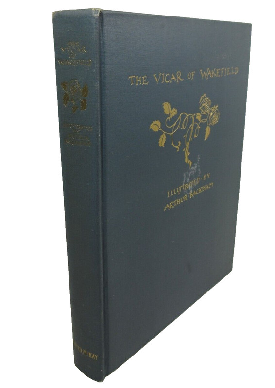 «The Vicar of Wakefield» Oliver Goldsmith Arthur Rackham Illustrated plates HC