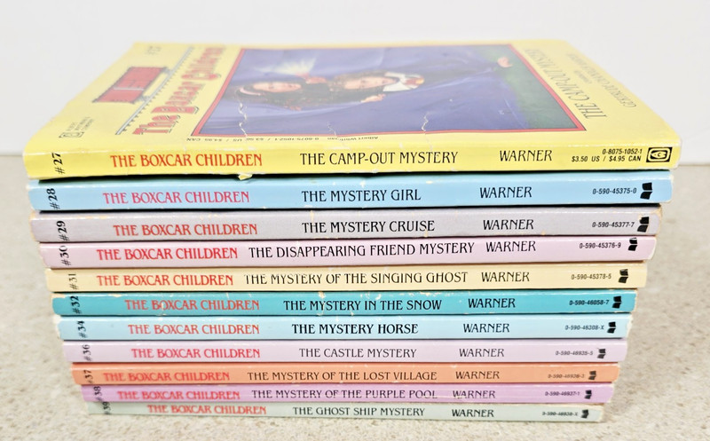 The Boxcar Children Paperback Book Lot Of 11 Books 27-32, 34, 36-39
