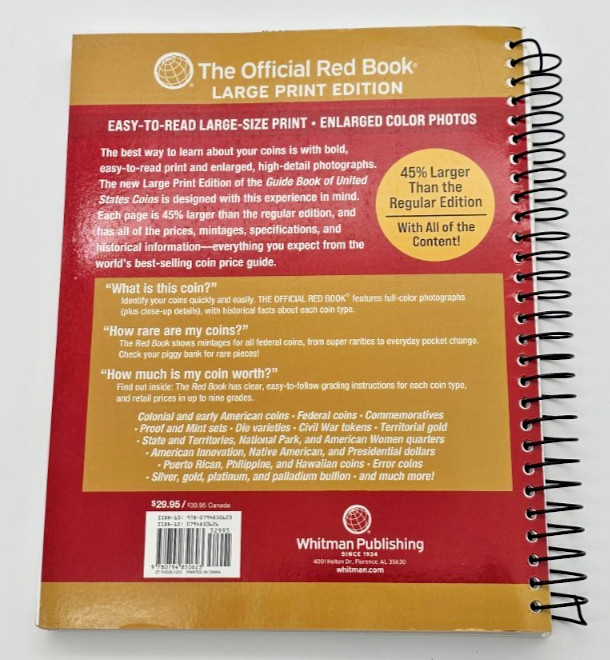 Official Red Book: A Guide Book of United States Coins 2025 Large Print Edition gallery