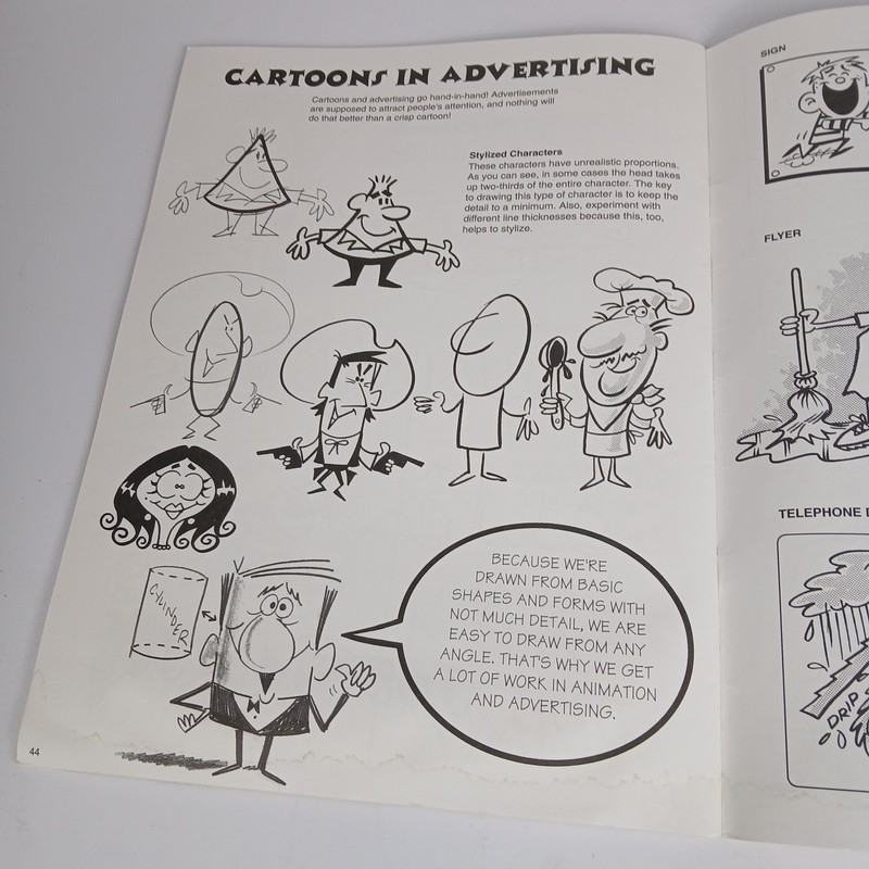 Drawing Cartoon Characters By Bruce Blitz Walter Foster How To Draw Series Book gallery