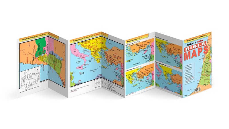 Then and Now Bible Maps - Fold out Pamphlet gallery