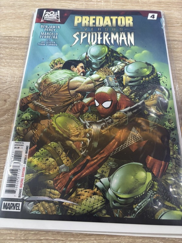 Predator versus Spider-Man # 4 (2025, Marvel) 1st Print Main Cover
