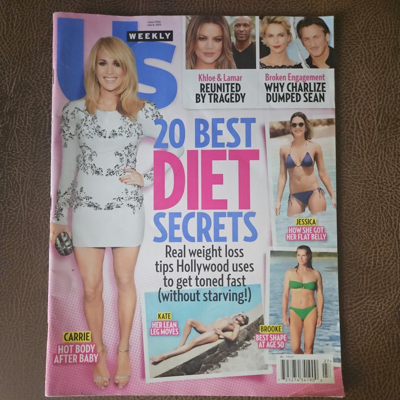 US WEEKLY Magazine July 6 2015 Carrie Underwood Hollywood’s 20 Best Diet Secrets