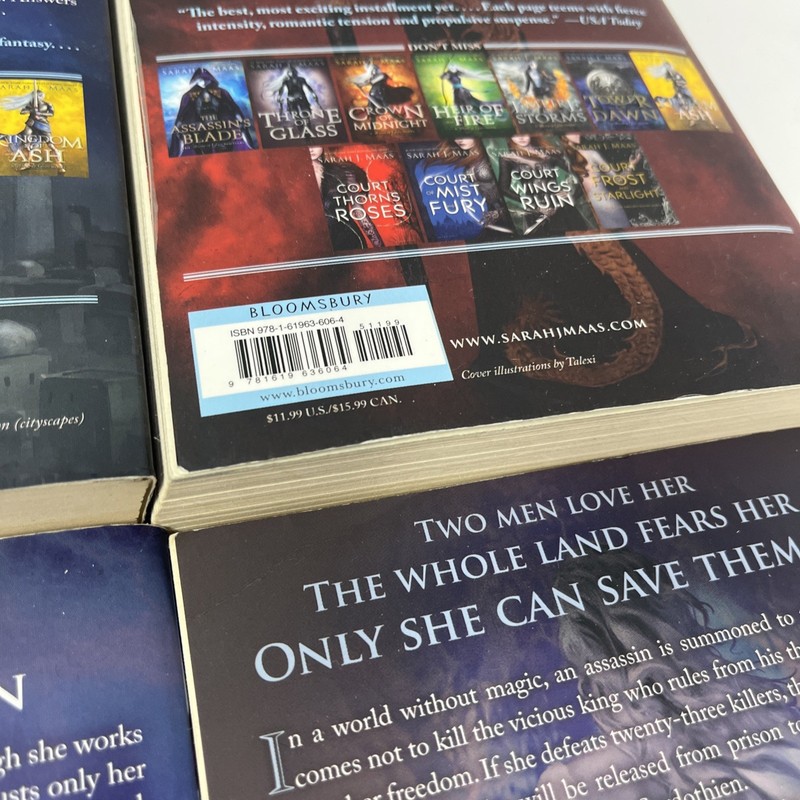 Throne of Glass Complete Series Paperback HC Sarah J Maas Original Cover Set 1-7 gallery