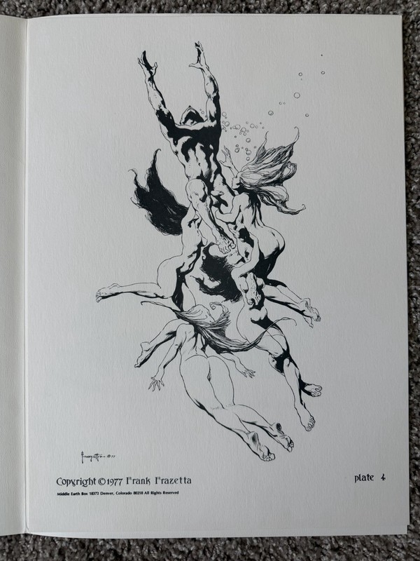 Frank Frazetta Women of the Ages 1977 SIGNED 867/1500 w/ COA gallery
