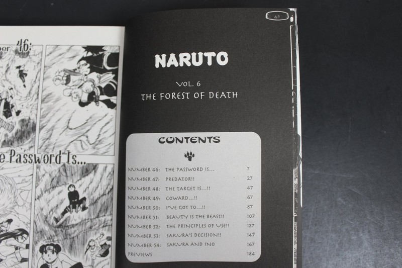 Naruto Vol 6 The Forest of Death Masashi Kishimoto Manga Shonen Jump 2008 VIZ VG gallery