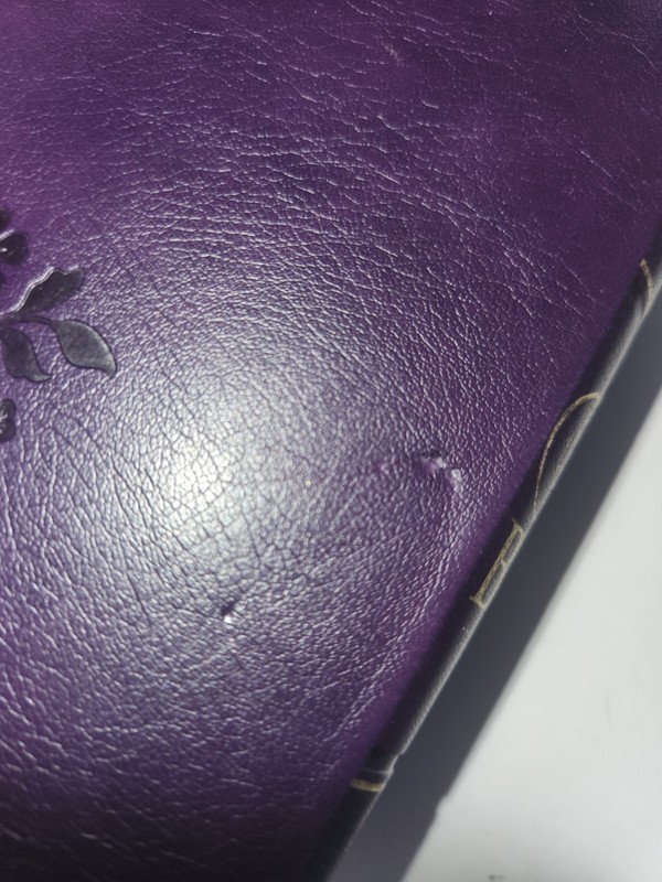 Purple Floral Faux Leather Giant Print Standard-size KJV Bible with Thumb Index gallery