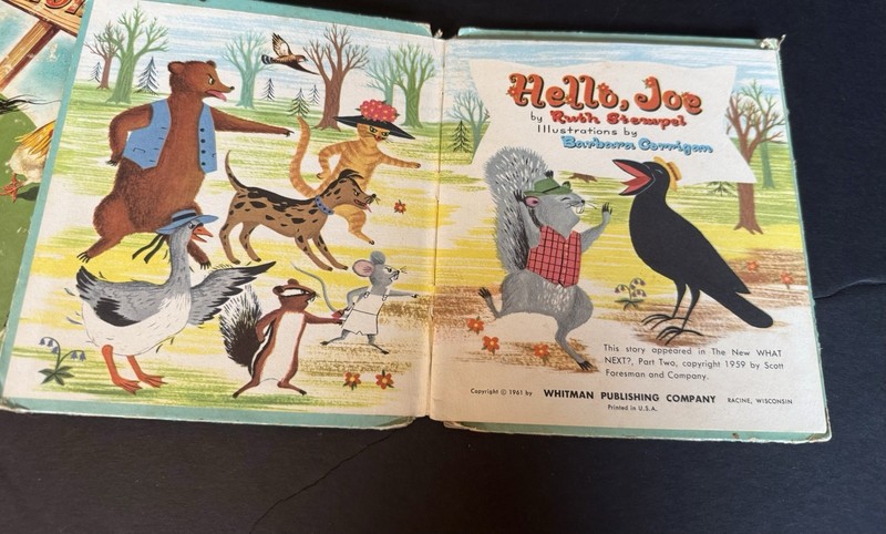 Lot of 8 Vintage 1950’s-60’s WHITMAN Tell-A-Tale Children’s Animal Books gallery