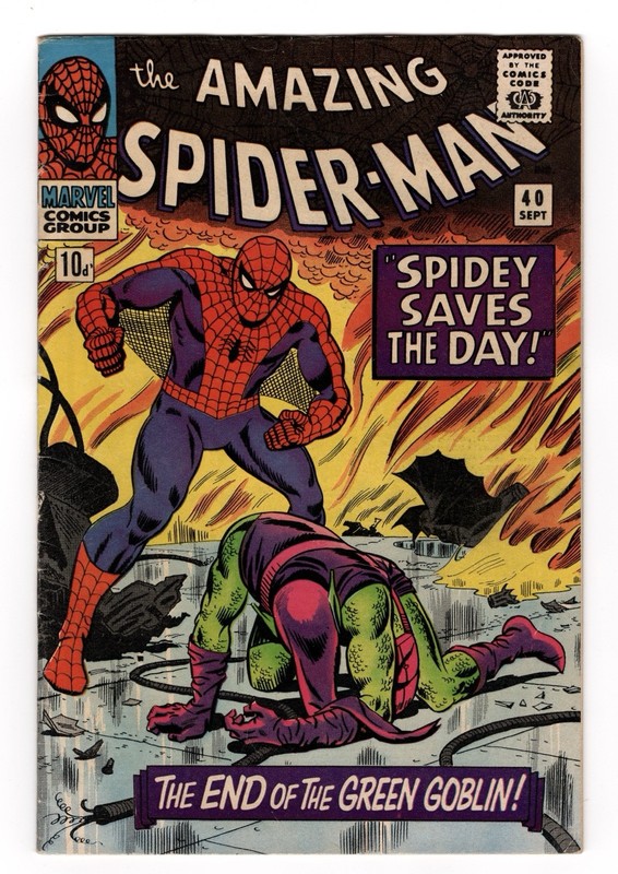 Amazing Spider-Man #40 (1966) 7.0 Fine / Very Fine (FN/VF) in 10d Pence / UKPV