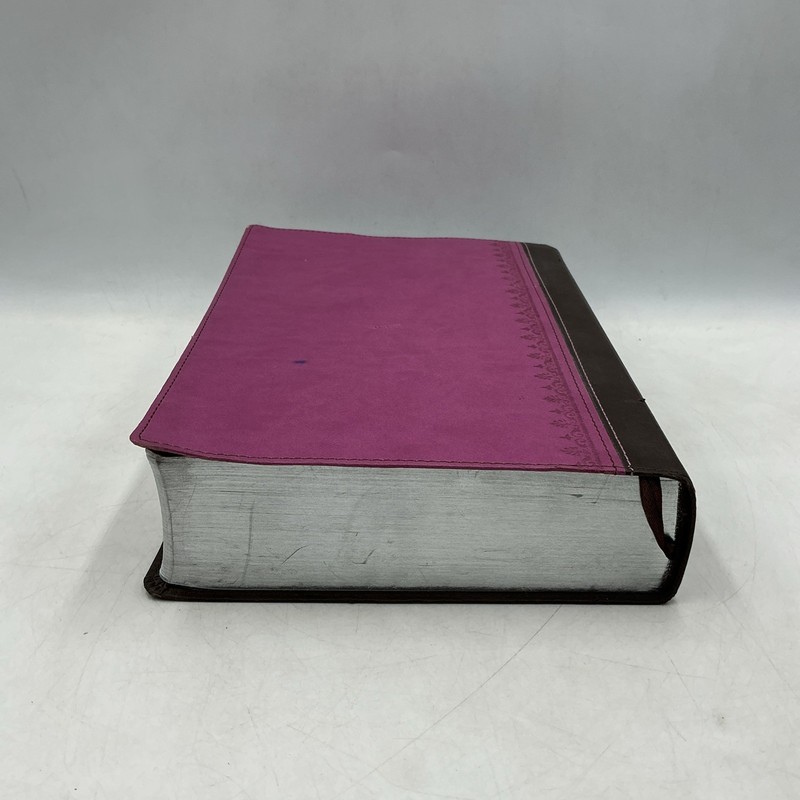 Zondervan NIV First Century Study Bible Dobson Italian Duo Tone Chocolate Orchid gallery