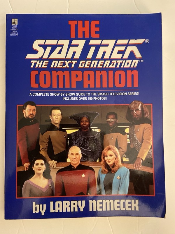 Star Trek The Next Generation Companion Larry Nemecek Paperback 1992 4th Print