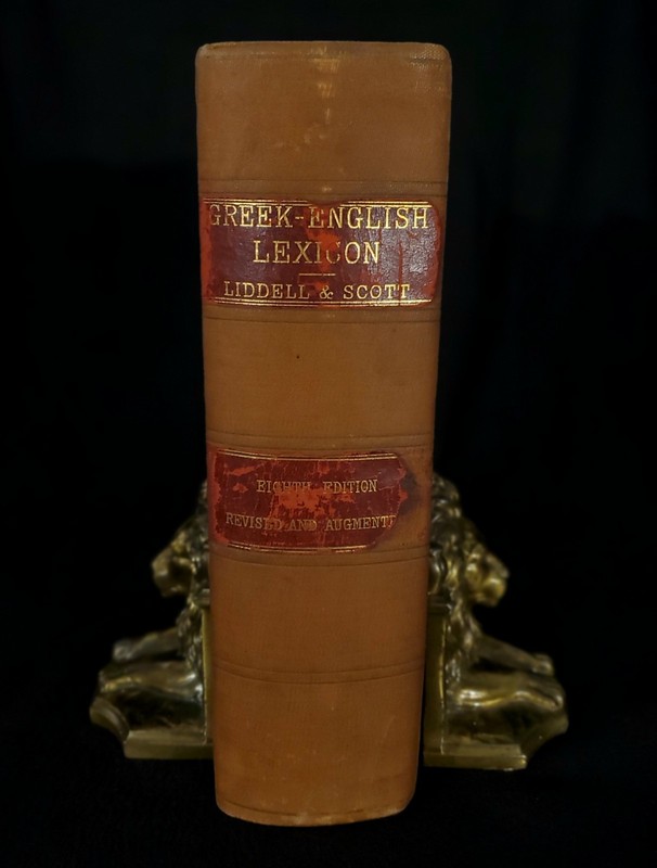 Henry George Liddell Robert Scott A Greek-English Lexicon 8th Edition HC VINTAGE