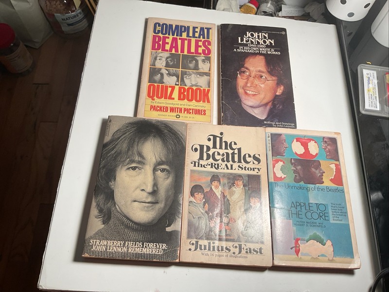 Vintage The Beatles, John Lennon Paperback Book Lot Of 5