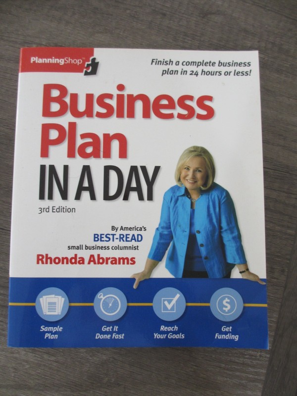 Business Plan In A Day Book Rhonda Abrams 3rd Edition Entrepreneur Guide Startup gallery