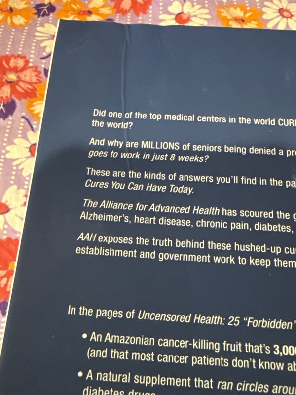 Uncensored Health You Can Have Today Volume 2 - 25 Forbidden Cures - Alliance gallery