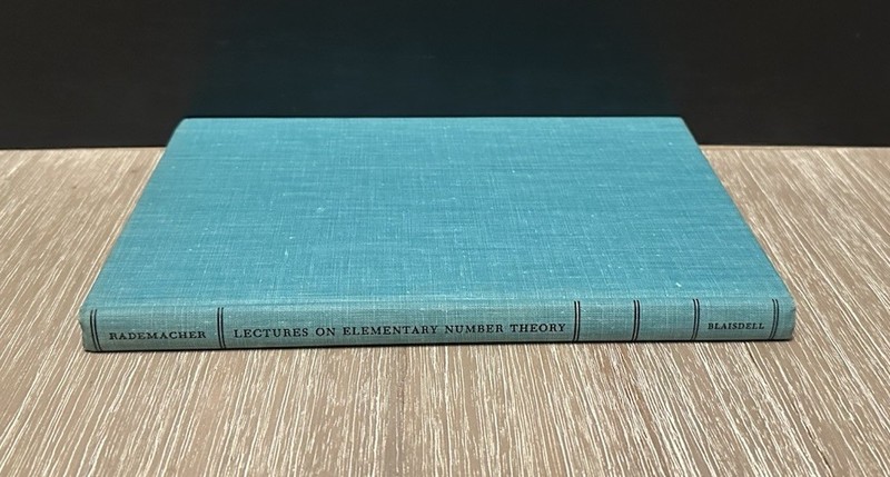 Lectures on Elementary Number Theory by Hans Rademacher 1964 HC/DJ gallery