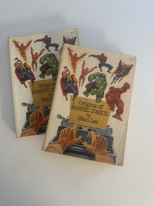 ORIGINS OF MARVEL COMICS By Stan Lee 1974 Fireside. Simon and Schuster x2