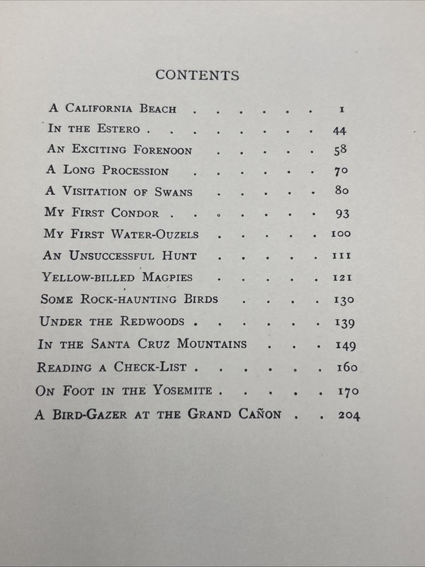 1913 Field Days in California Bradford Torrey Nature Writing Wildlife Flora gallery