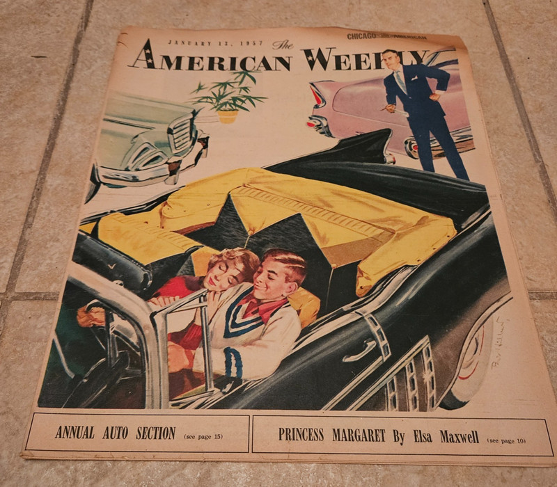 Vintage American Weekly January 12th 1957 Weekly Paper