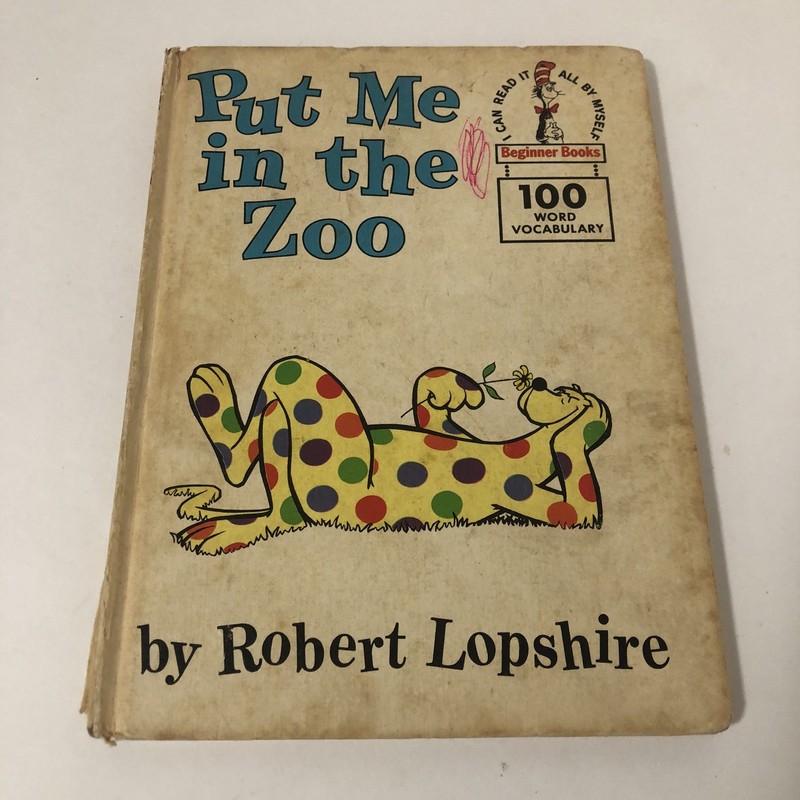 1960 Put Me in the Zoo Robert Lopshire Hardcover Book Club Ed. Dr Seuss *READ